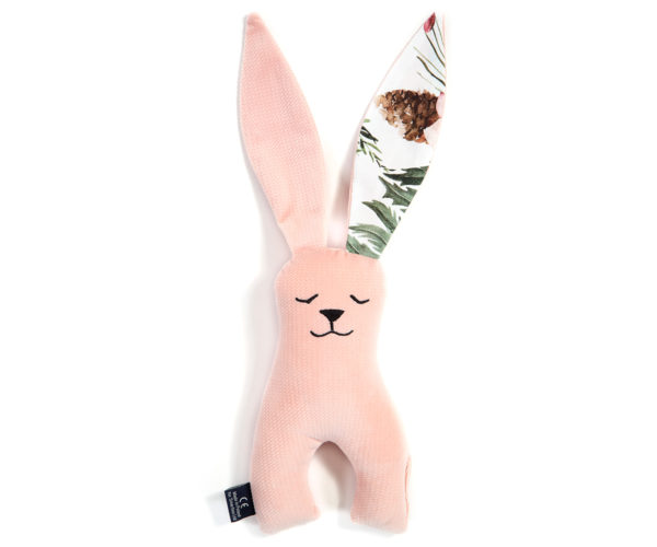 Small Bunny Wild Blossom Velvet Powder Pink