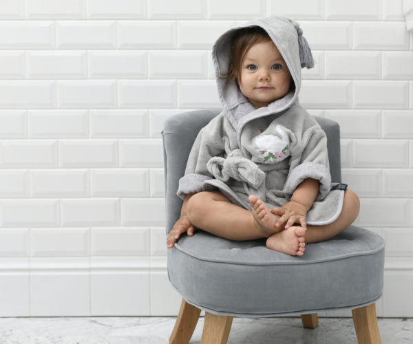 Μπουρνούζι Bamboo Small Grey Moonlight Swan - Image 3