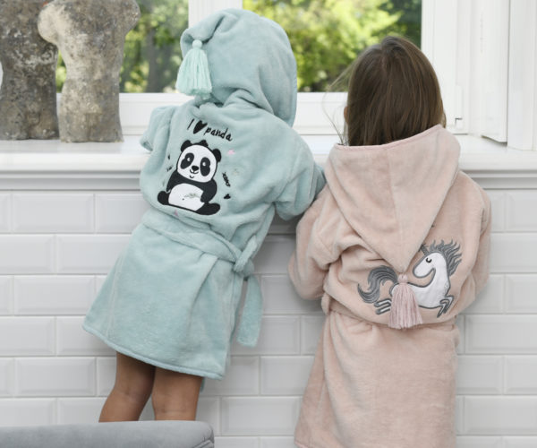 Μπουρνούζι Bamboo Small Powder Pink Sugar Unicorn - Image 4