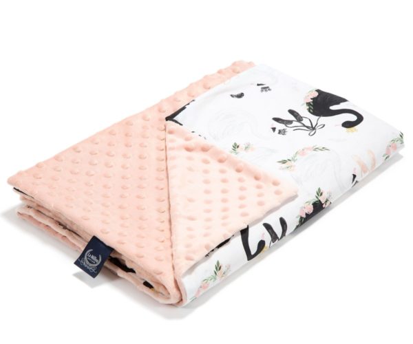 Λεπτή Κουβερτούλα Moonlight Swan Minky Powder Pink