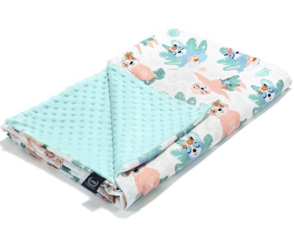 Λεπτή Κουβερτούλα Yoga Candy Sloths Audrey Mint