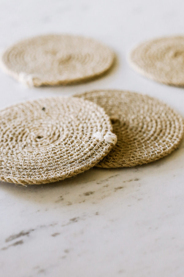 Circles Jute Σουβέρ 4τμχ
