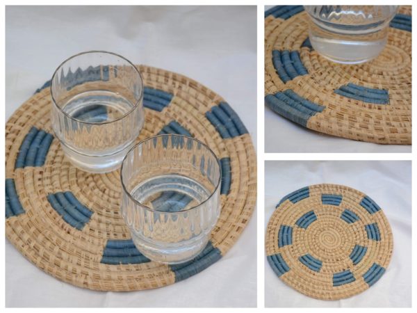 ''Greece" Handmade Νatural Straw Δίσκος - Image 2
