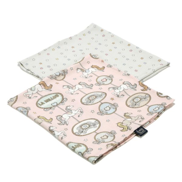 2 Pack Bamboo Μικρές Μουσελίνες - Lunapark Dream (Silver Plus Protection Τεχνολογία)