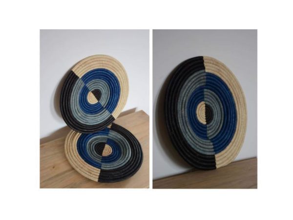 ''Uganda" Handmade Νatural Straw disc