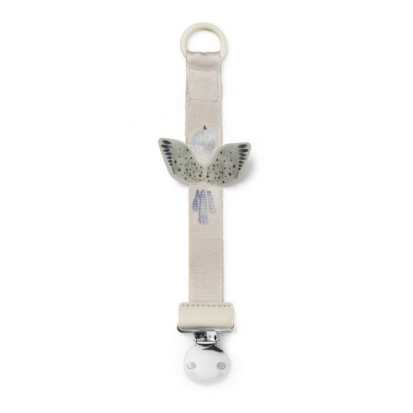 Pacifier Clip -Watercolor Wings