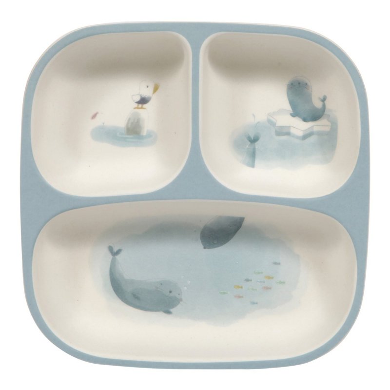 Polar Blue - Δίσκος Φαγητού Bamboo - Little Dutch