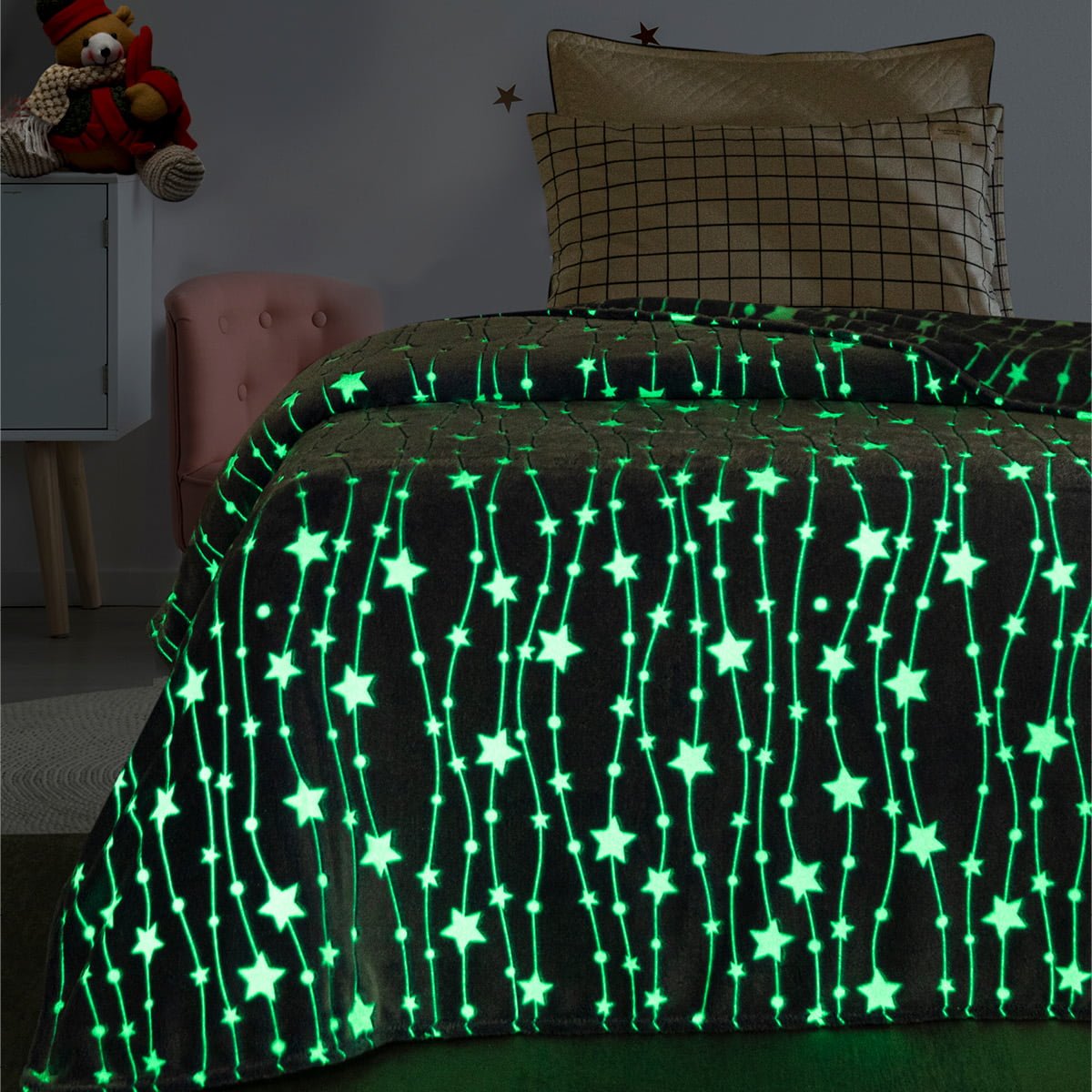 Art 6135 - Κουβέρτα Φωσφορίζουσα Fleece160x220 - Image 2