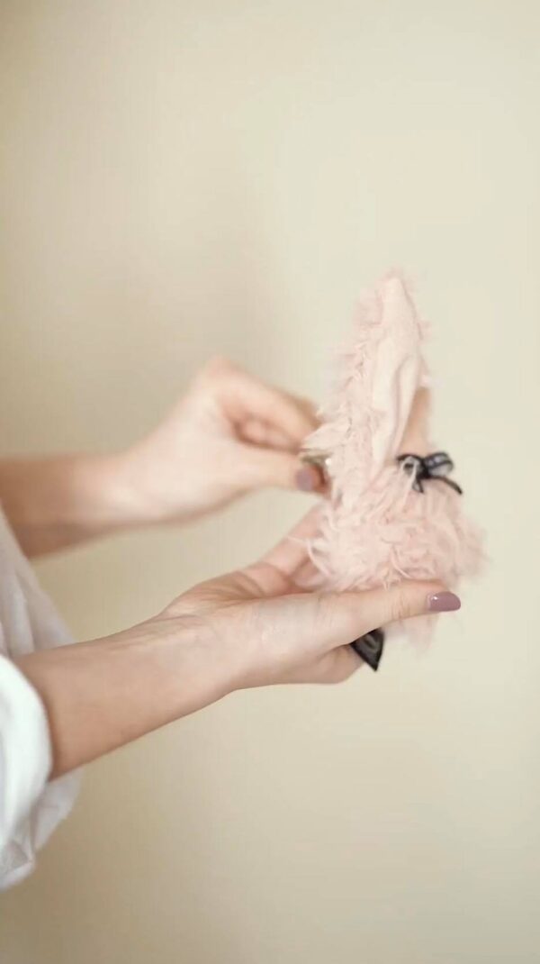 Fluffy Keychain Bunny - Honey - Image 3