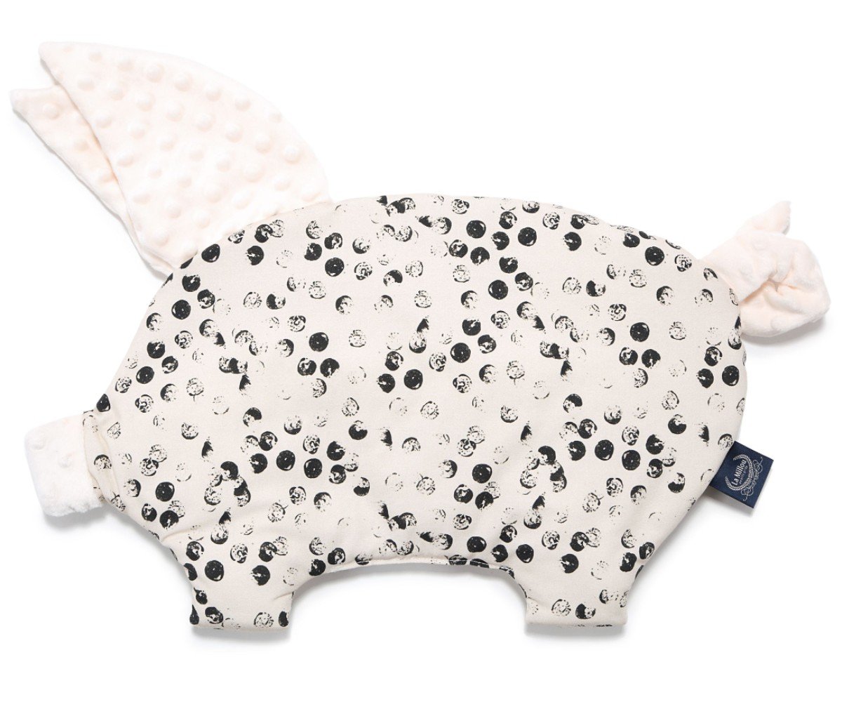 Sleepy Pig Wild Dots - Ecru