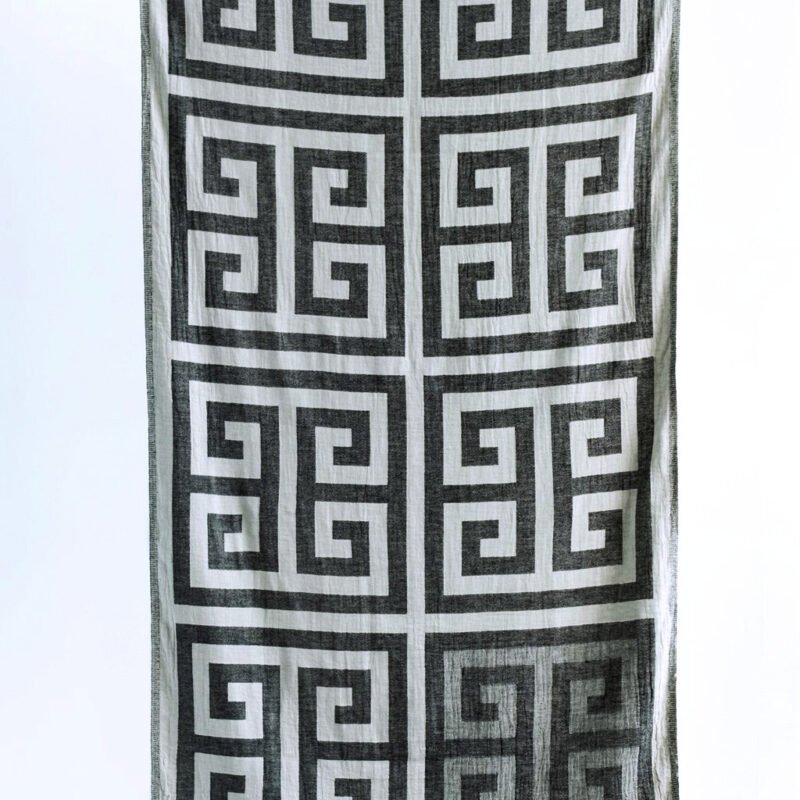 Big Meandros Pestemal – Black