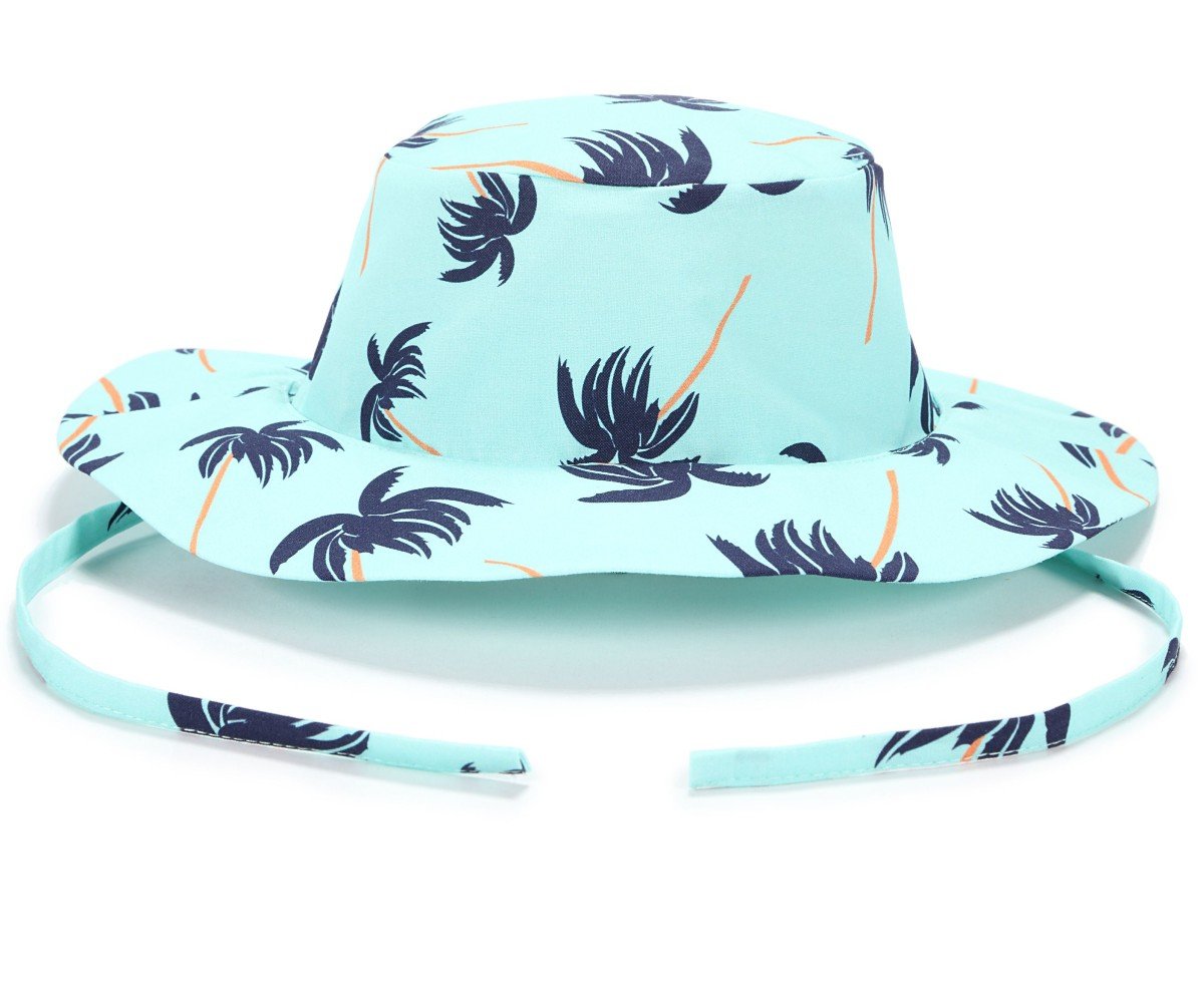 Safari Hat - Aqua Palms