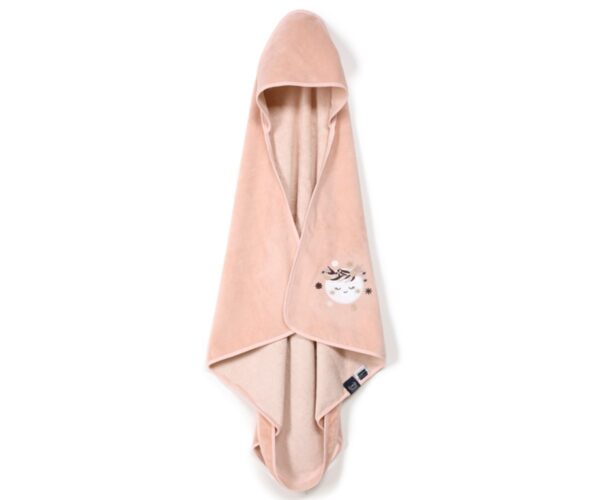 Πετσέτα Bamboo Newborn - Powder Pink - Fly Me To The Moon - Nude