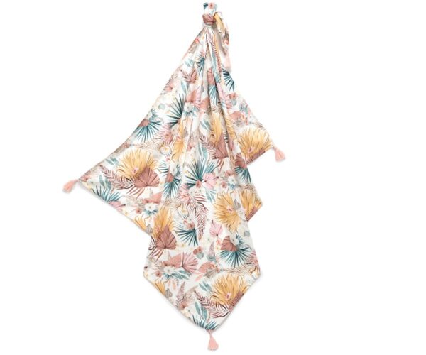 Bamboo Κουβερτούλα Swaddler Boho Palms Light