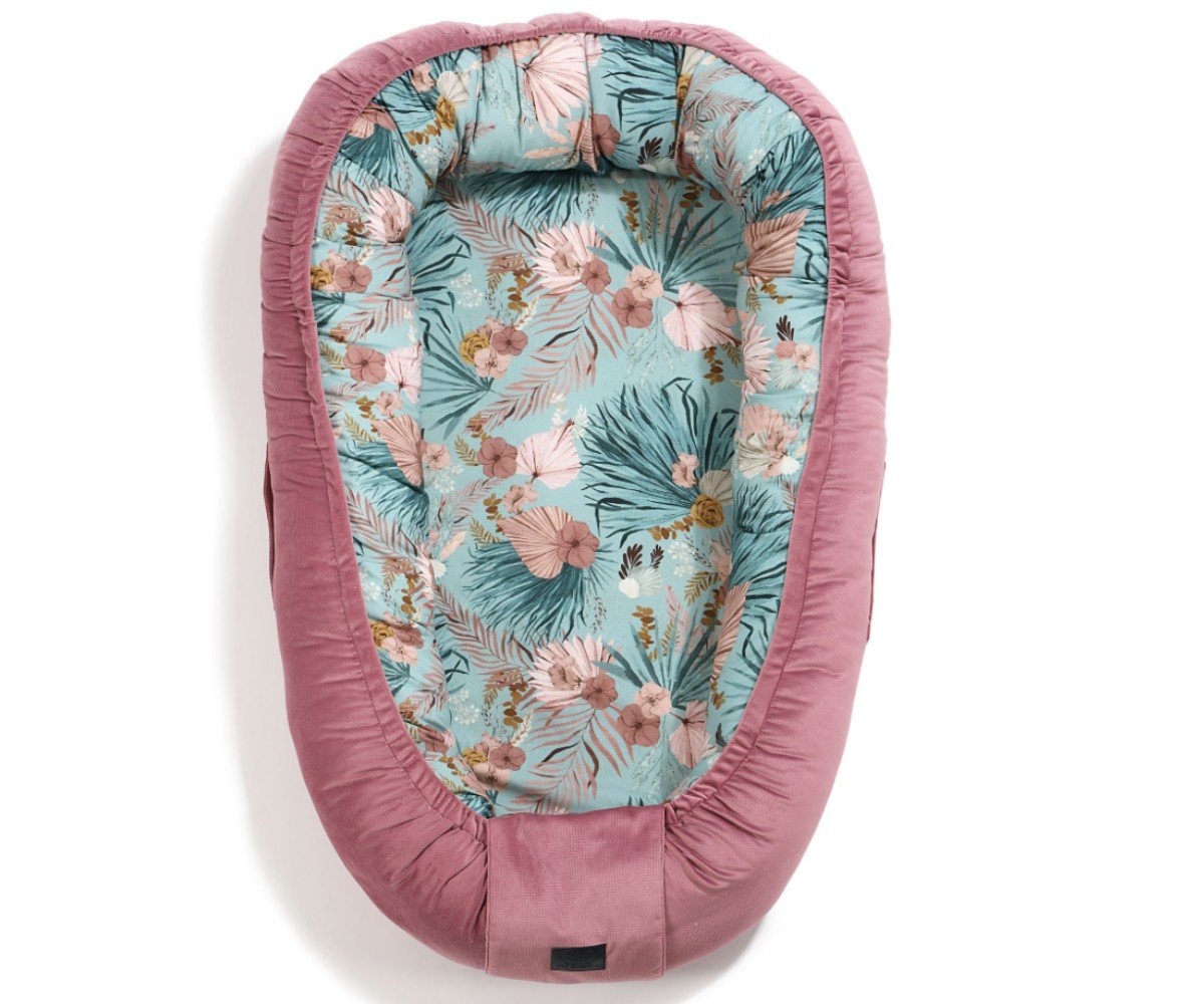 Baby Nest Boho Palms - Mulberry