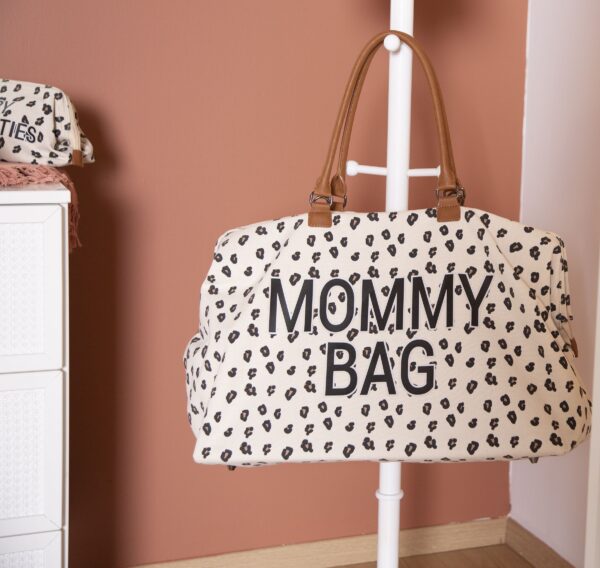 Τσάντα Αλλαγής Childhome Mommy Bag Big Canvas Leopard - Image 4