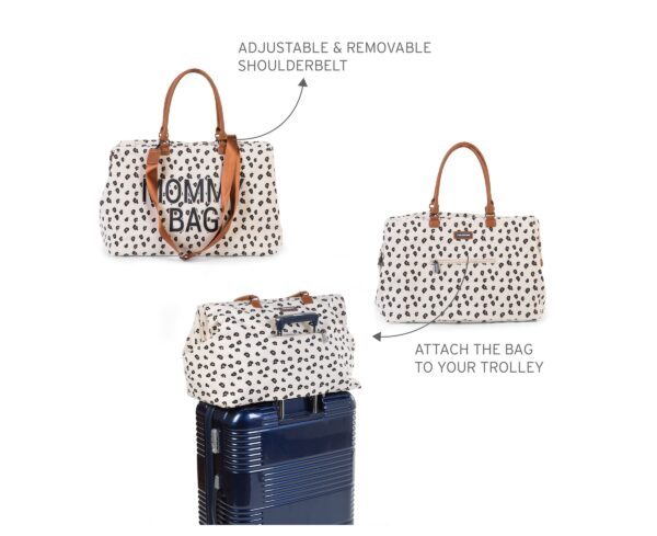 Τσάντα Αλλαγής Childhome Mommy Bag Big Canvas Leopard - Image 8