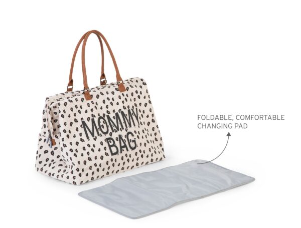 Τσάντα Αλλαγής Childhome Mommy Bag Big Canvas Leopard - Image 11