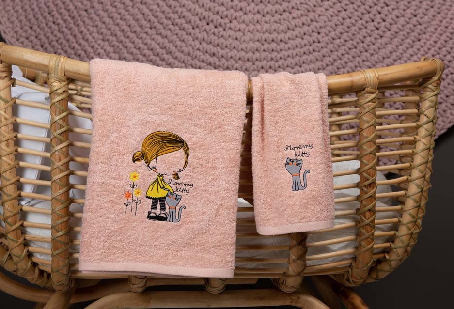 Boo Σετ Πετσέτες 2 τμχ. I Love my Kitty