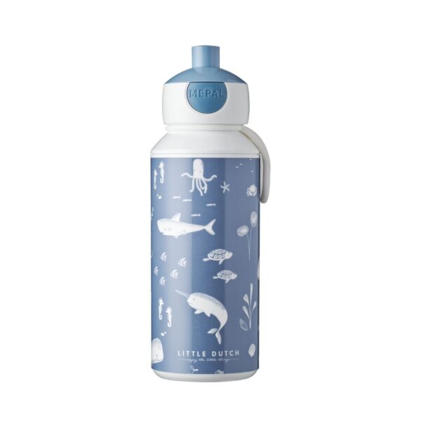 Ocean Blue Μπουκαλάκι με Pop-Up Καλαμάκι 400ml
