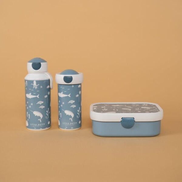 Ocean Blue Μπουκαλάκι με Pop-Up Καλαμάκι 400ml - Image 2
