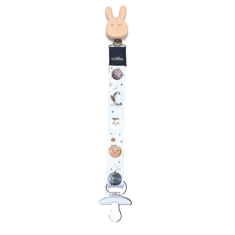 Pacifier Clip – Fly Me To The Moon – Sky