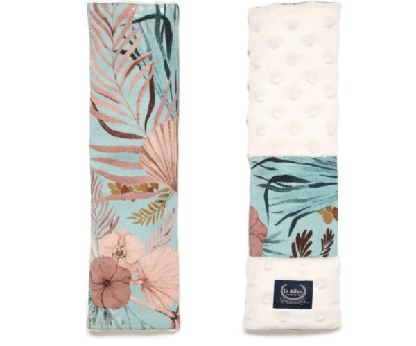 Προστατευτικά Ζώνης / Seat Belt Cover - Boho Palms - Ecru