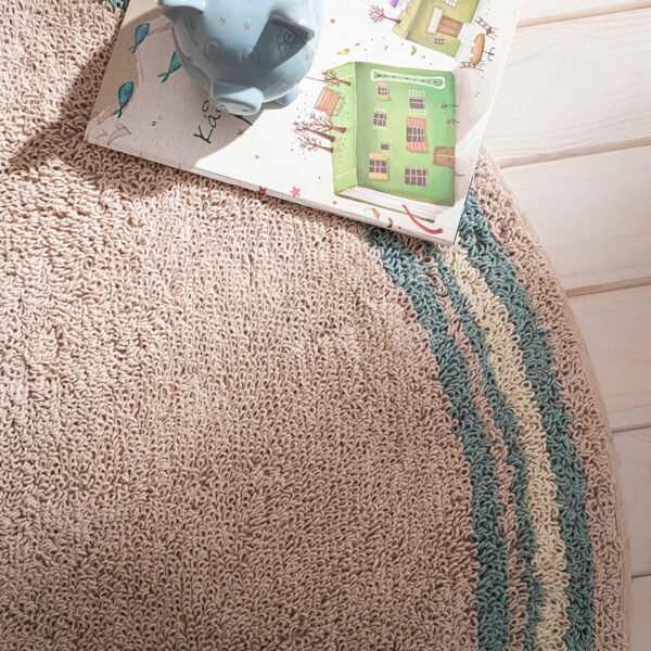 Blissful Χαλί 152/11 Beige Aqua στρωμένο σε πάτωμα, από 100% βαμβάκι, σε διάσταση 120x170 cm