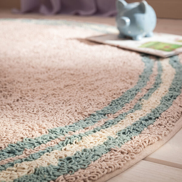 Blissful Χαλί 152/11 Beige Aqua στρωμένο σε πάτωμα, από 100% βαμβάκι, σε διάσταση 120x170 cm