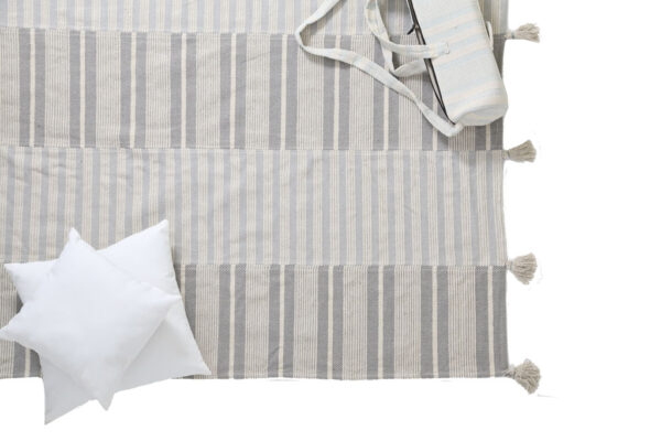 Lotus Cotton Kilim 066 Grey/White Διάδρομος - Image 4