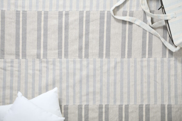 Lotus Cotton Kilim 066 Grey/White Διάδρομος - Image 2