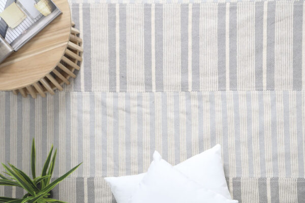 Lotus Cotton Kilim 066 Grey/White Διάδρομος - Image 3