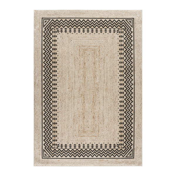 Jute Art 9132 Μπεζ-Μαύρο
