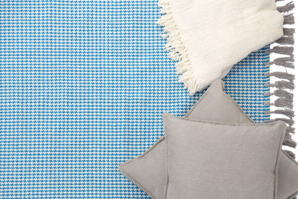 Urban Cotton Kilim Houndstooth Caribbean Sea Διάδρομος - Image 4