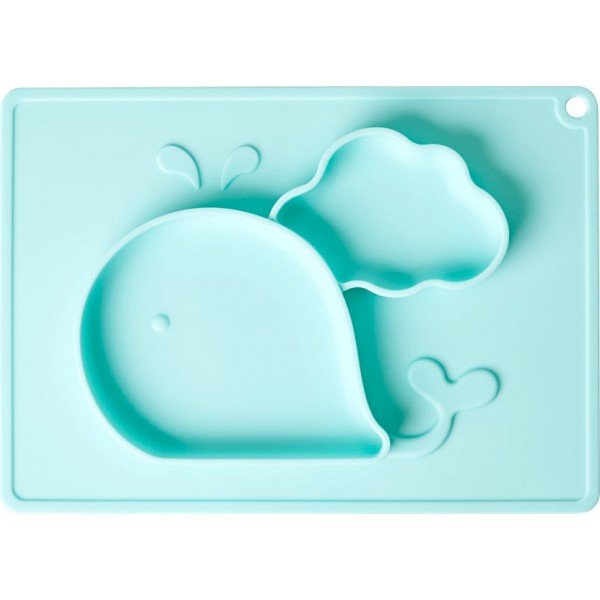 Πιάτο Σιλικόνης με Χωρίσματα Φάλαινα