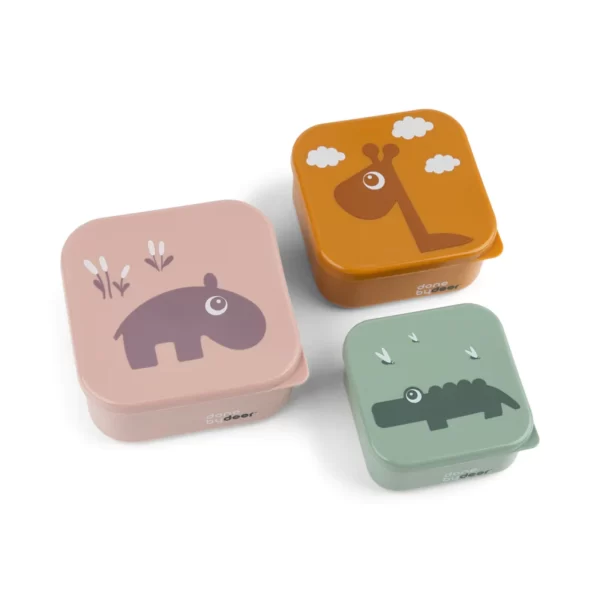 Deer friends Powder mix - Παιδικό Σετ Φαγητού 3τμχ Done By Deer