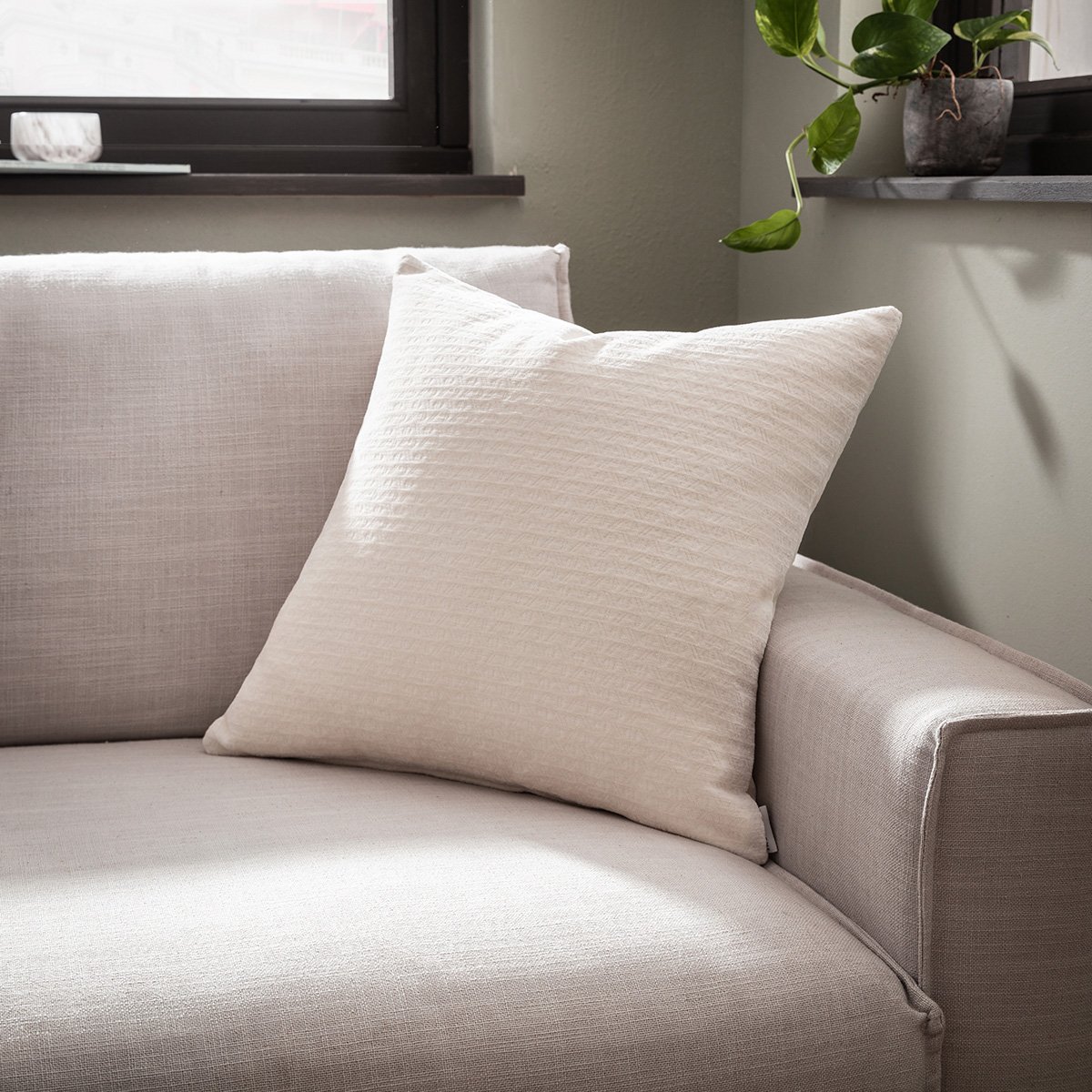 Valley Μαξιλαροθήκη Moon Ecru