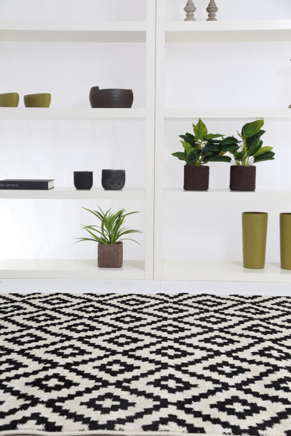 Χαλί Decorista 1721 X Black 140x200cm - Image 3