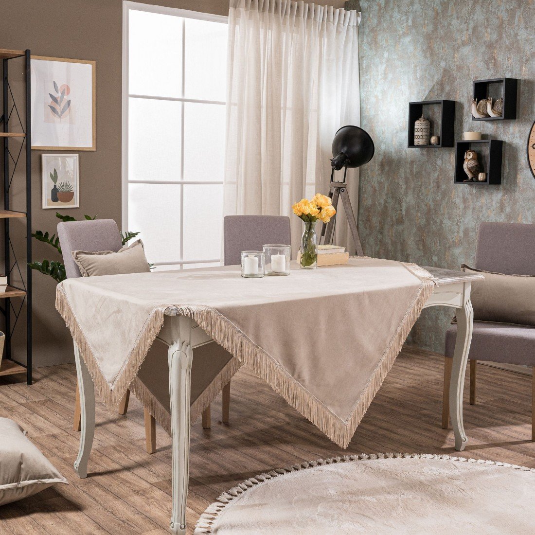 Velvet Τραπεζοκαρέ Εκρού