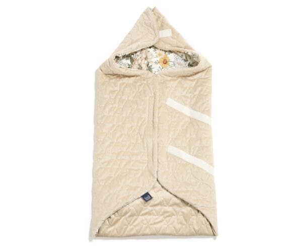 Organic Jersey Car Seat Blanket (Διπλής Όψης - 3 Σημείων) - Vintage Meadow - Image 2
