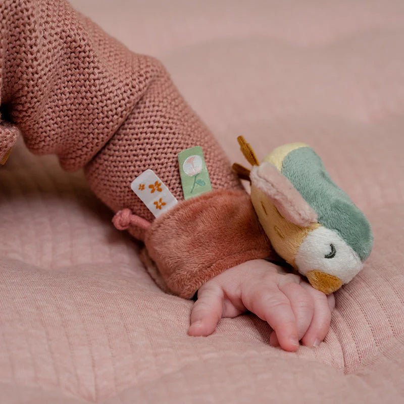 Flowers & Butterflies Υφασμάτινο Βραχιολάκι Κουδουνίστρα - Image 4