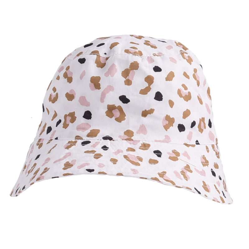Kahki Leopard Βαμβακερό Καπέλο Με Προστασία UPF50+