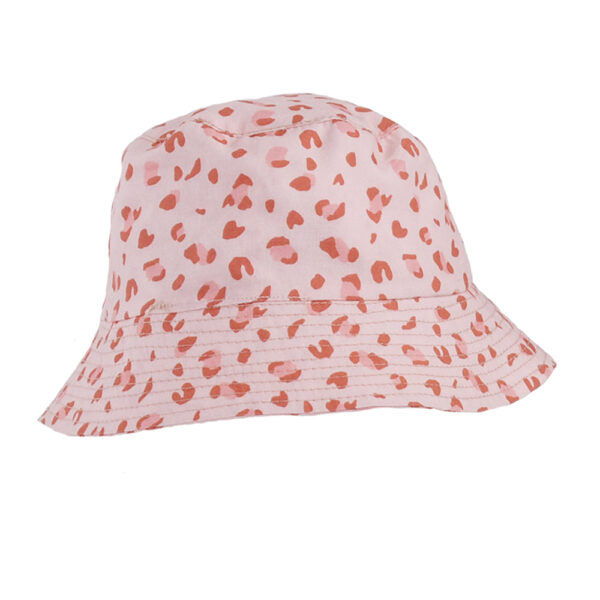 Old Pink Leopard Βαμβακερό Καπέλο Με Προστασία UPF50+ με σχέδιο λεοπάρ