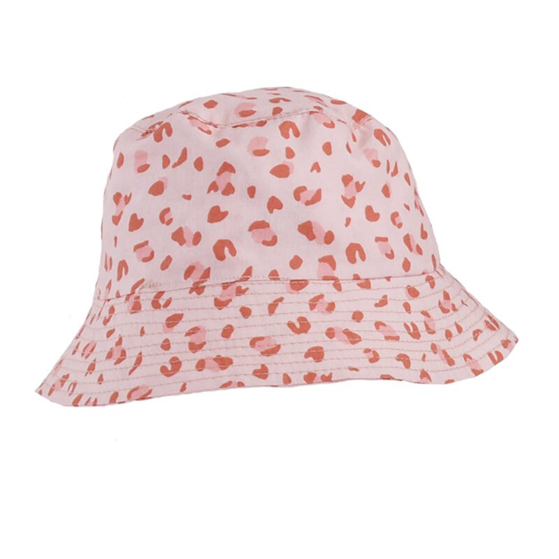 Old Pink Leopard Βαμβακερό Καπέλο Με Προστασία UPF50+
