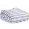 Happy Stripes Παιδική Κουβέρτα Grey διπλωμένη