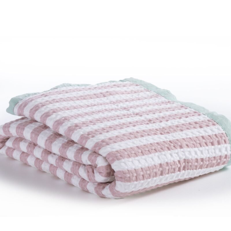 Happy Stripes Παιδική Κουβέρτα Pink