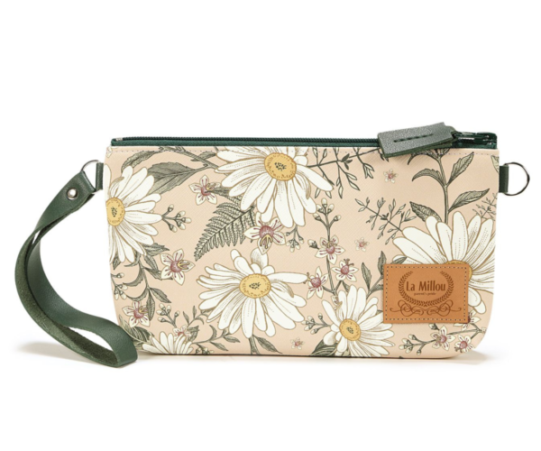 Romantic Soul Clutch πορτοφολάκι με σχέδιο μαργαρίτες
