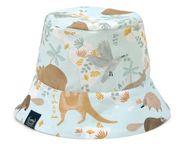 Dundee & Friends Bucket Hat Blue με σχέδιο ζωάκια