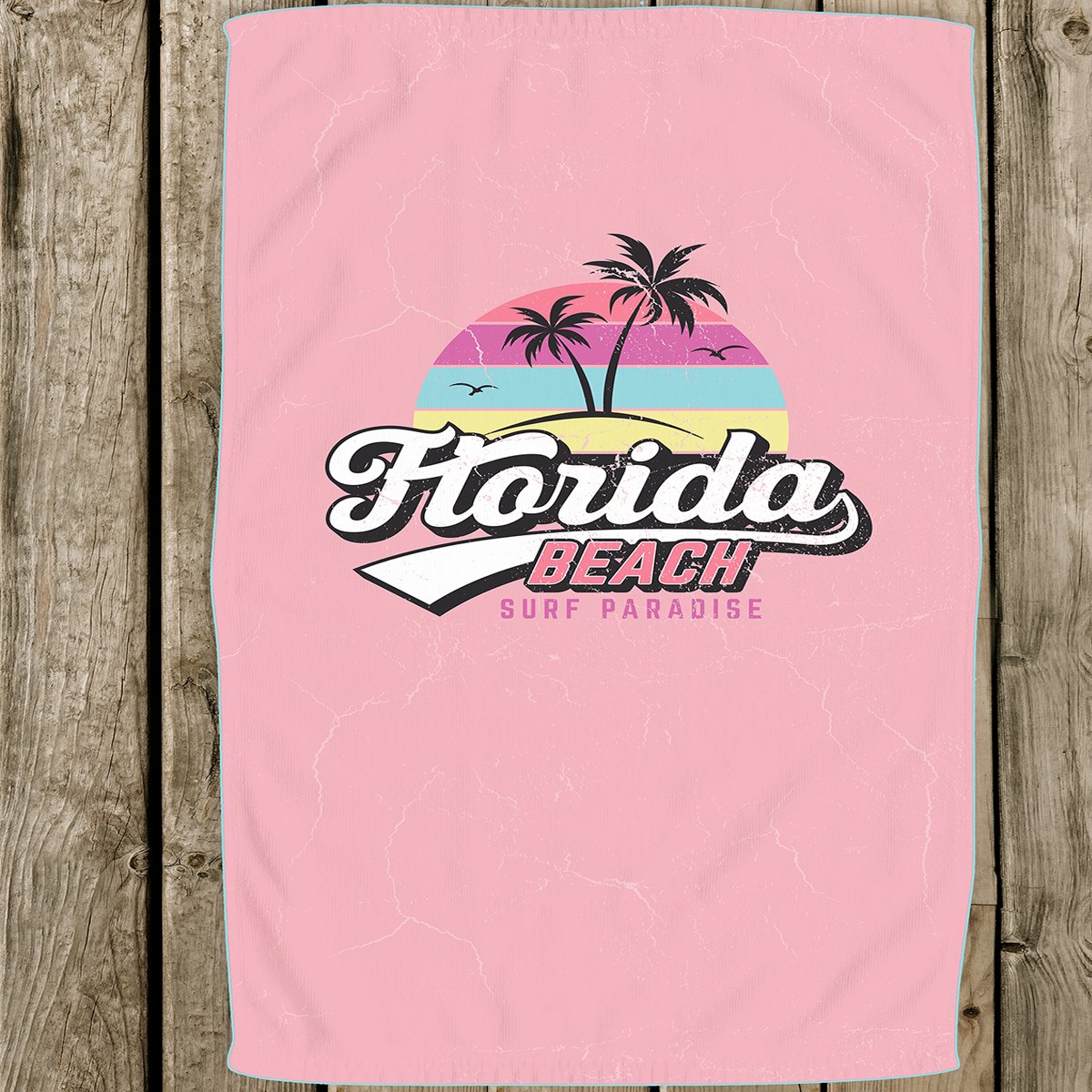 Florida Πετσέτα Θαλάσσης με σχέδιο στο κέντρο