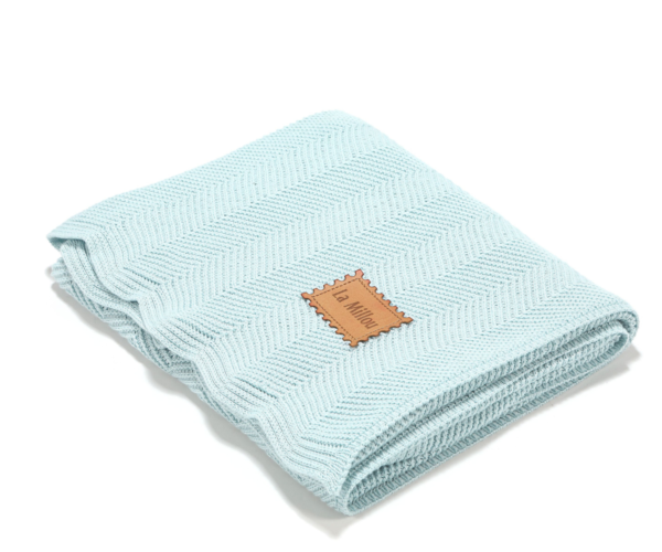 Herringbone Κουβέρτα Bamboo Ice με σχέδιο ψαροκόκκαλο